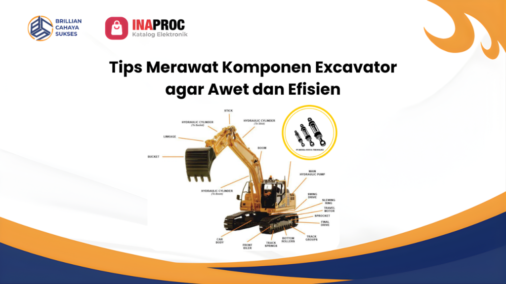 komponen excavator