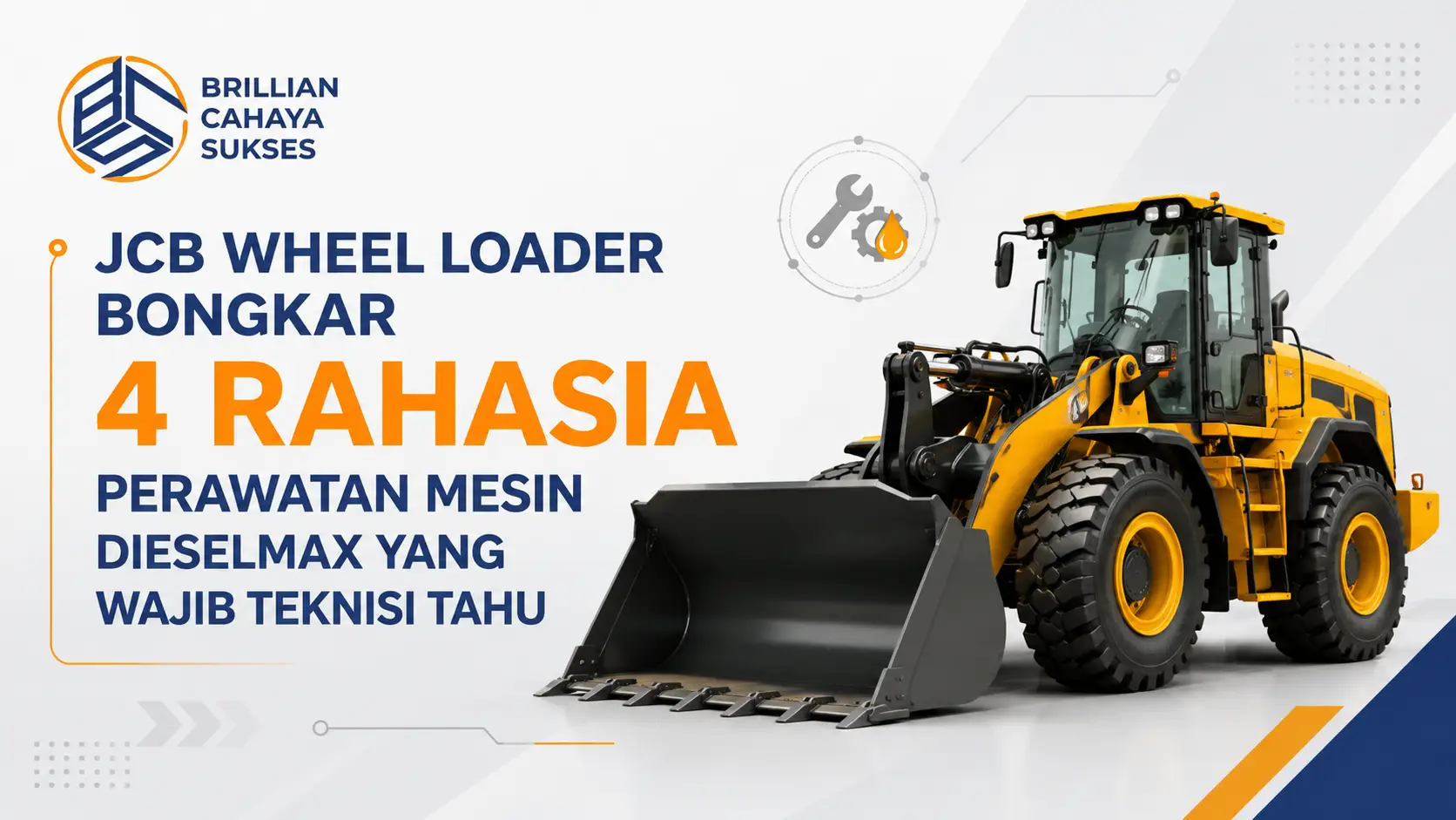 JCB Wheel Loader Bongkar 4 Rahasia Perawatan Mesin DieselMax yang Wajib Teknisi Tahu