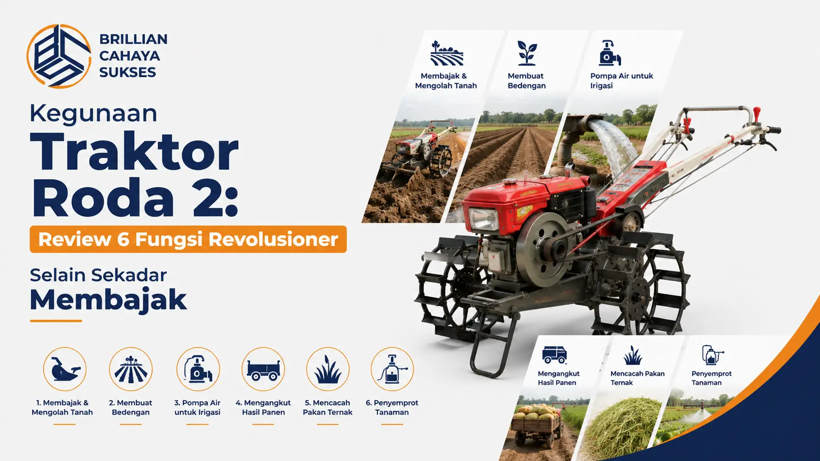 Kegunaan Traktor Roda 2 Review 6 Fungsi Revolusioner Selain Sekadar Membajak