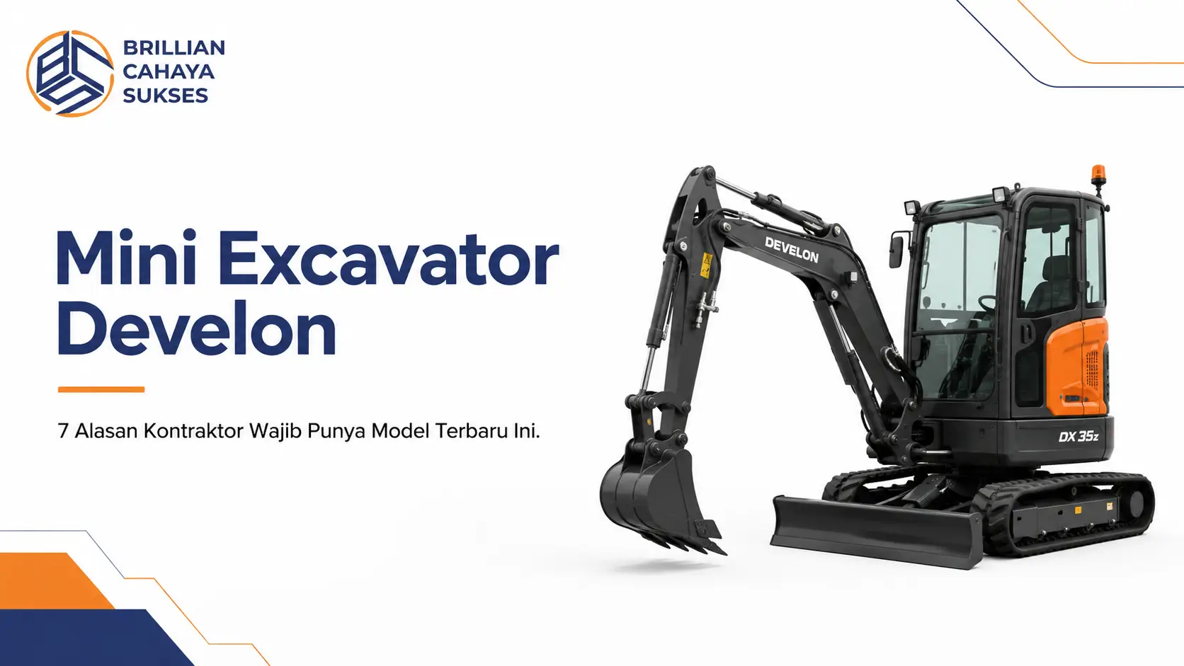 Mini Excavator Develon 7 Alasan Kontraktor Wajib Punya Model Terbaru Ini