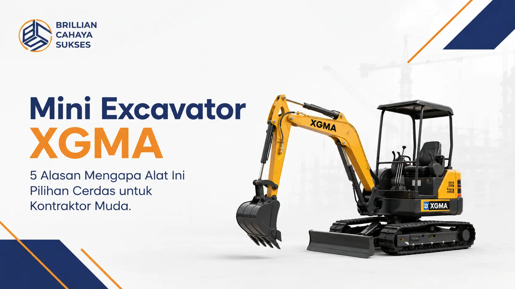 Mini Excavator XGMA 5 Alasan Mengapa Alat Ini Pilihan Cerdas untuk Kontraktor Muda