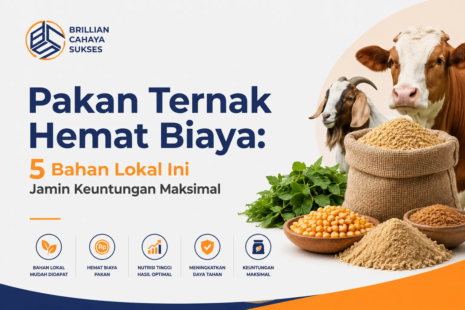 Pakan Ternak Hemat Biaya: 5 Bahan Lokal Ini Jamin Keuntungan Maksimal