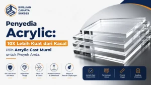 Penyedia Acrylic 10X Lebih Kuat dari Kaca! Pilih Acrylic Cast Murni untuk Proyek