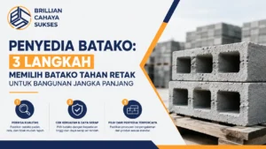 Penyedia Batako 3 Langkah Memilih Batako Tahan Retak untuk Bangunan Jangka Panjang