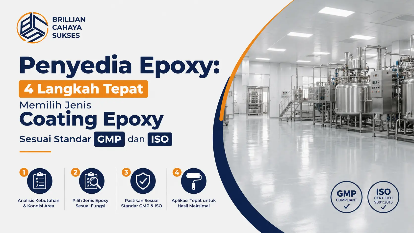 Penyedia Epoxy 4 Langkah Tepat Memilih Jenis Coating Epoxy Sesuai Standar GMP dan ISO