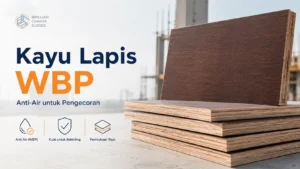 Penyedia Kayu Lapis Cek Jenis kayu Kualitas 100% Anti-Air (WBP) untuk Pengecoran Beton