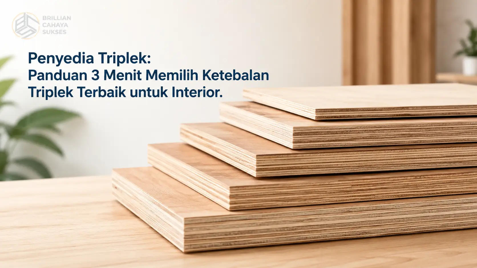 Penyedia Triplek: Panduan 3 Menit Memilih Ketebalan Triplek Terbaik untuk Interior