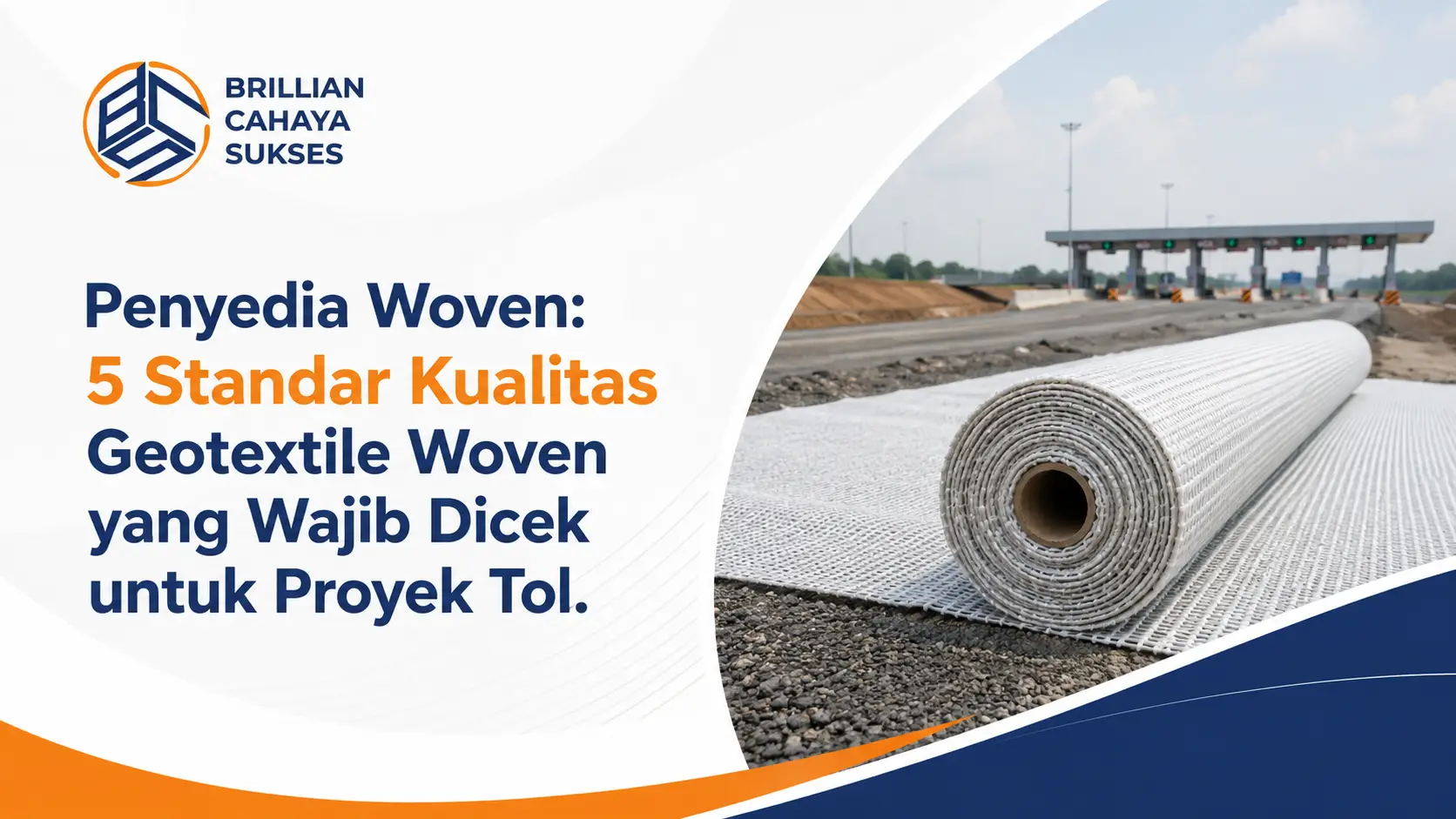 Penyedia Woven 5 Standar Kualitas Geotextile Woven yang Wajib Dicek untuk Proyek Tol