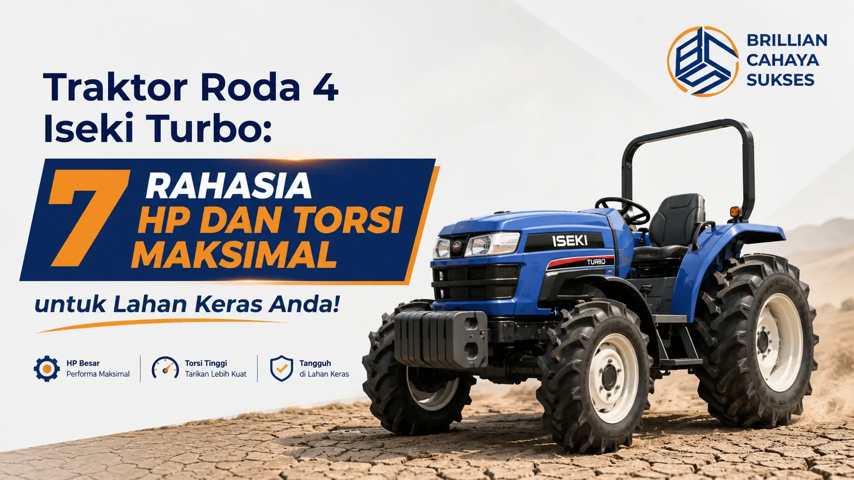 Traktor Roda 4 Iseki Turbo: Bongkar 7 Rahasia HP dan Torsi Maksimal untuk Lahan Keras Anda!