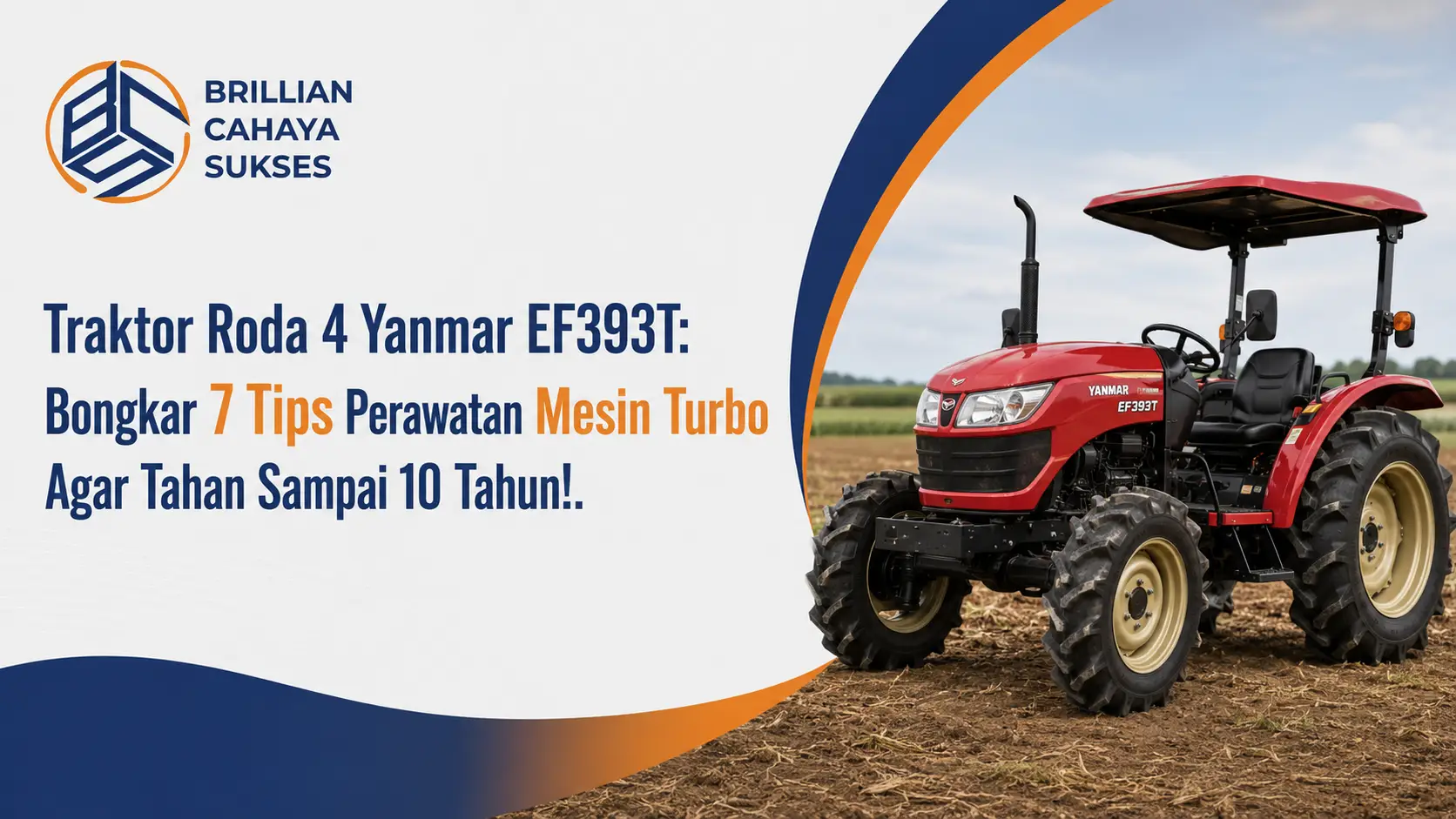 Traktor Roda 4 Yanmar EF393T Bongkar 7 Tips Perawatan Mesin Turbo Agar Tahan Sampai 10 Tahun!