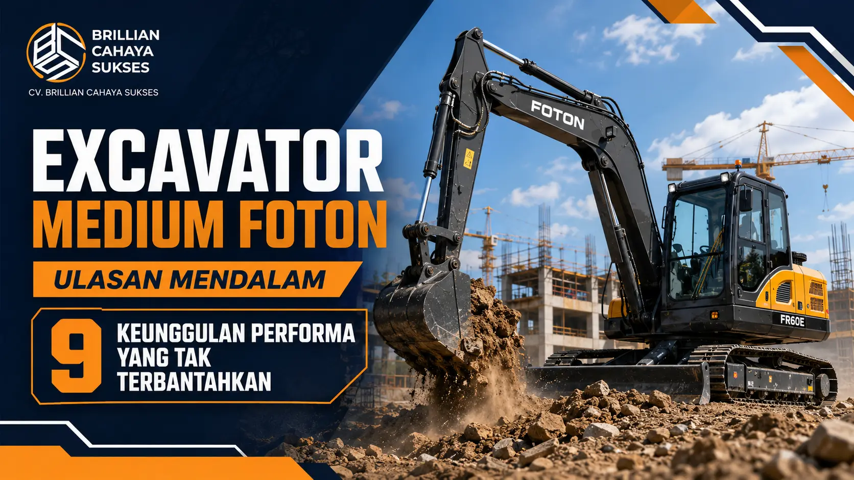 Excavator Medium Foton Ulasan Mendalam 9 Keunggulan Performa yang Tak Terbantahkan