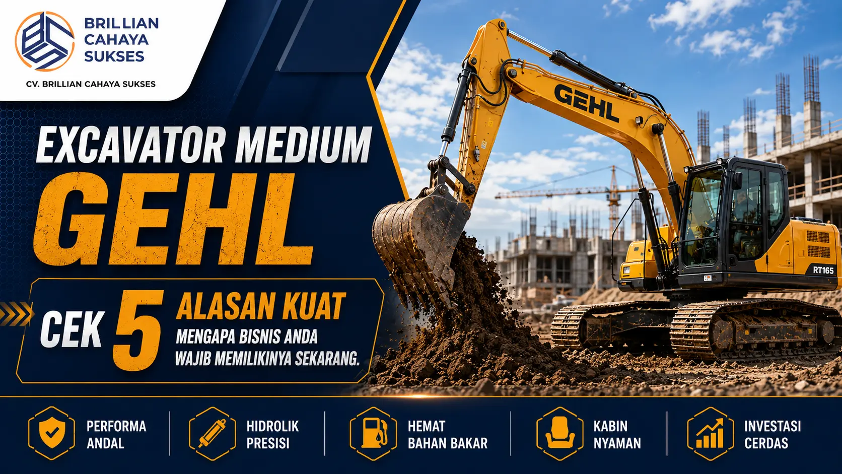 Excavator Medium GEHL 5 Alasan Kuat Mengapa Bisnis Anda Wajib Memilikinya Sekarang