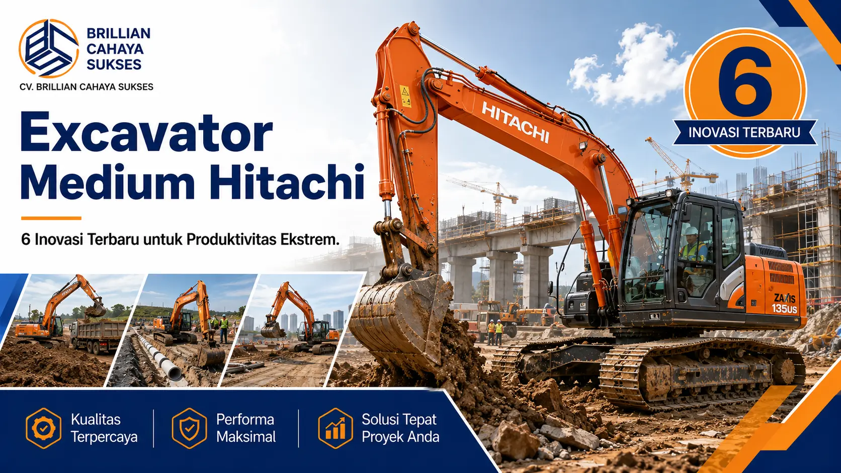 Excavator Medium Hitachi 6 Inovasi Terbaru untuk Produktivitas Ekstrem