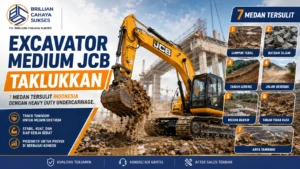 Excavator Medium JCB Taklukkan 7 Medan Tersulit Indonesia dengan Heavy Duty Undercarriage