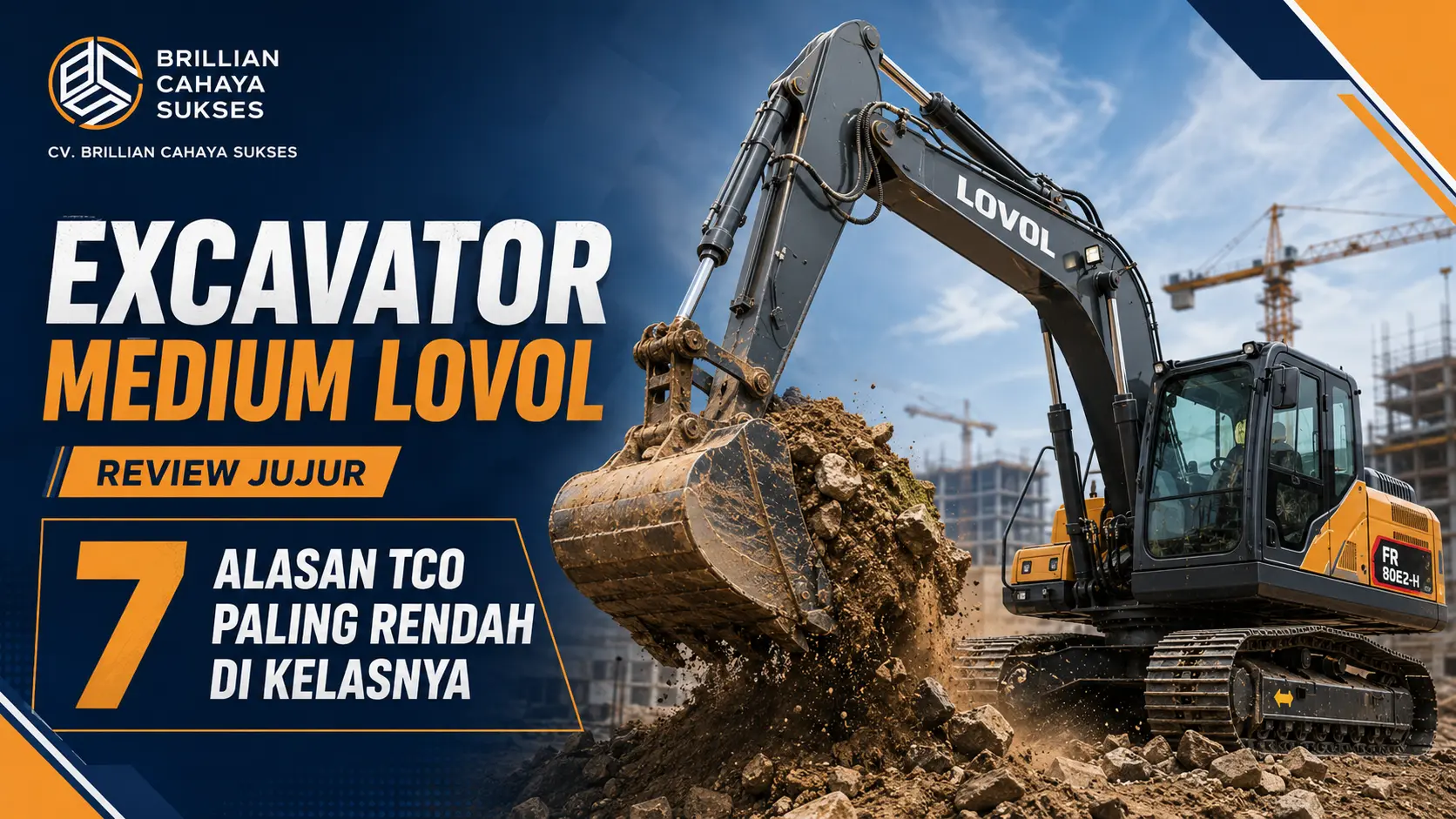Excavator Medium Lovol Review Jujur 7 Alasan TCO Paling Rendah di Kelasnya