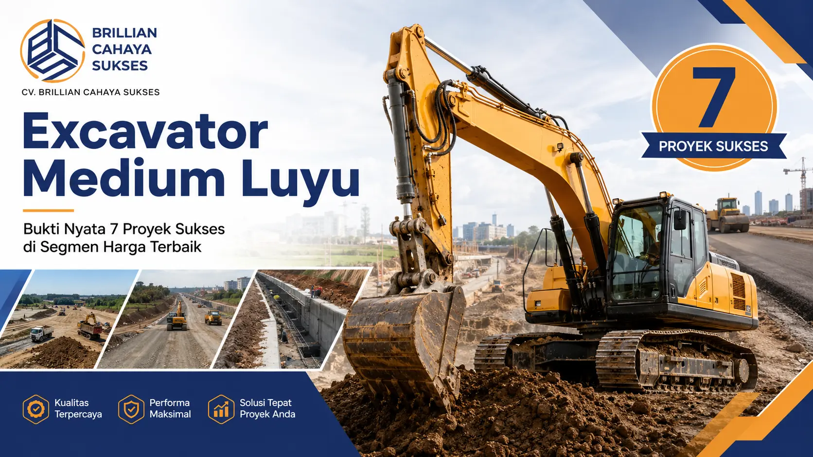 Excavator Medium Luyu Bukti Nyata 7 Proyek Sukses di Segmen Harga Terbaik