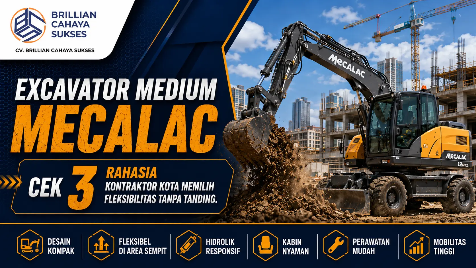 Excavator Medium Mecalac Rahasia 3 Kontraktor Kota Memilih Fleksibilitas Tanpa Tanding