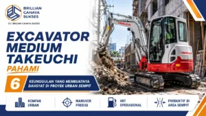 Excavator Medium Takeuchi Pahami 6 Keunggulan yang Membuatnya Dahsyat di Proyek Urban Sempit