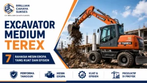 Excavator Medium Terex Bongkar 7 Rahasia Mesin Eropa yang Kuat dan Efisien