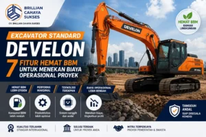 Excavator Standard Develon 7 Fitur Hemat BBM untuk Menekan Biaya Operasional Proyek
