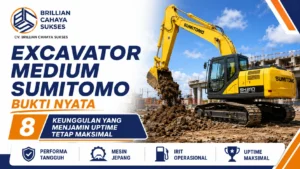 Excavator medium Sumitomo Bukti Nyata 8 Keunggulan yang Menjamin Uptime Tetap Maksimal