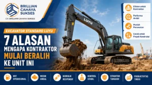 Excavator standard Luyu 7 Alasan Mengapa Kontraktor Mulai Beralih ke Unit Ini
