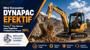 Mini Excavator Dynapac EFEKTIF Kuasai 7 Tips Operasi yang Tingkatkan Produktivitas Proyek 30%