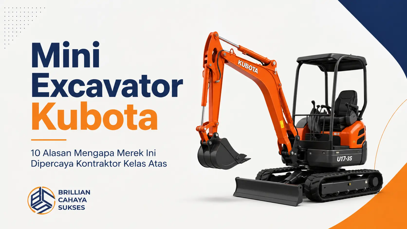 Mini Excavator Kubota 10 Alasan Mengapa Merek Ini Dipercaya Kontraktor Kelas Atas