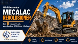 Mini Excavator Mecalac REVOLUSIONER Cek 5 Inovasi Desain yang Gantikan 3 Alat Berat Sekaligus