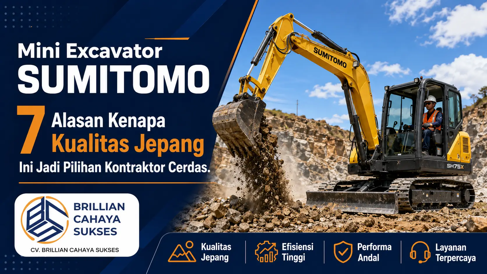 Mini Excavator Sumitomo 7 Alasan Kenapa Kualitas Jepang Ini Jadi Pilihan Kontraktor Cerdas