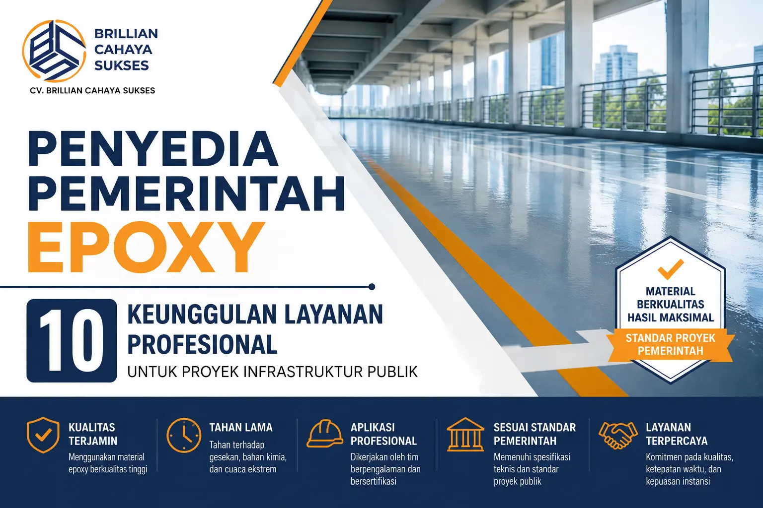 Penyedia Pemerintah Epoxy 10 Keunggulan Layanan Profesional untuk Proyek Infrastruktur Publik