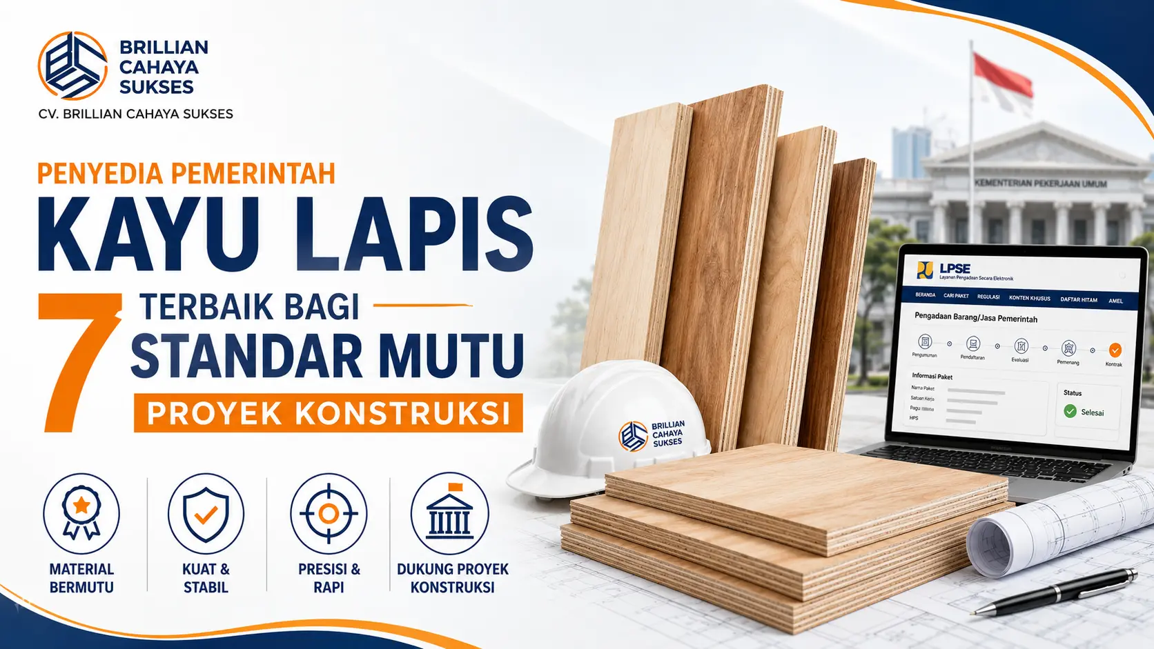 Penyedia Pemerintah kayu lapis Terbaik bagi 7 Standar Mutu Proyek Konstruksi