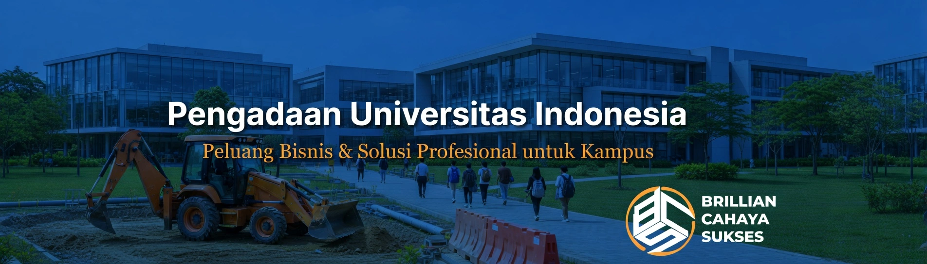 Pengadaan Universitas Indonesia: Proses penyediaan barang dan jasa untuk fasilitas kampus, termasuk alat berat dan infrastruktur, didukung oleh CV. Brilian Cahaya Sukses