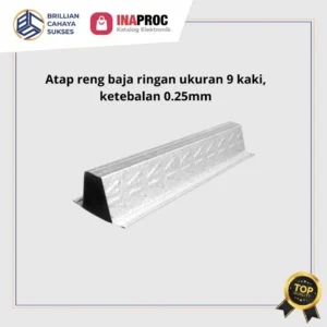 Reng atap baja ringan ukuran 9 kaki ketebalan 0.25 mm