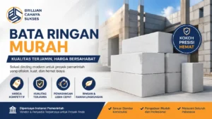 Feature image bata ringan murah Brilian Cahaya Sukses untuk proyek ASN dengan kualitas terjamin, pemasangan cepat, dan harga kompetitif