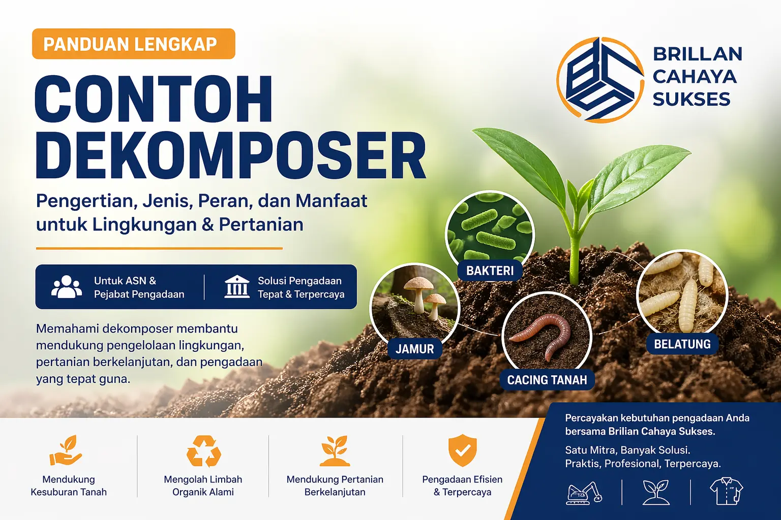 Contoh dekomposer dalam ekosistem untuk pengadaan pemerintah