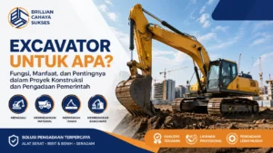 Excavator untuk apa dalam proyek konstruksi dan pengadaan pemerintah