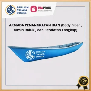 Kapal pencari ikan body fiber dengan mesin induk dan peralatan tangkap