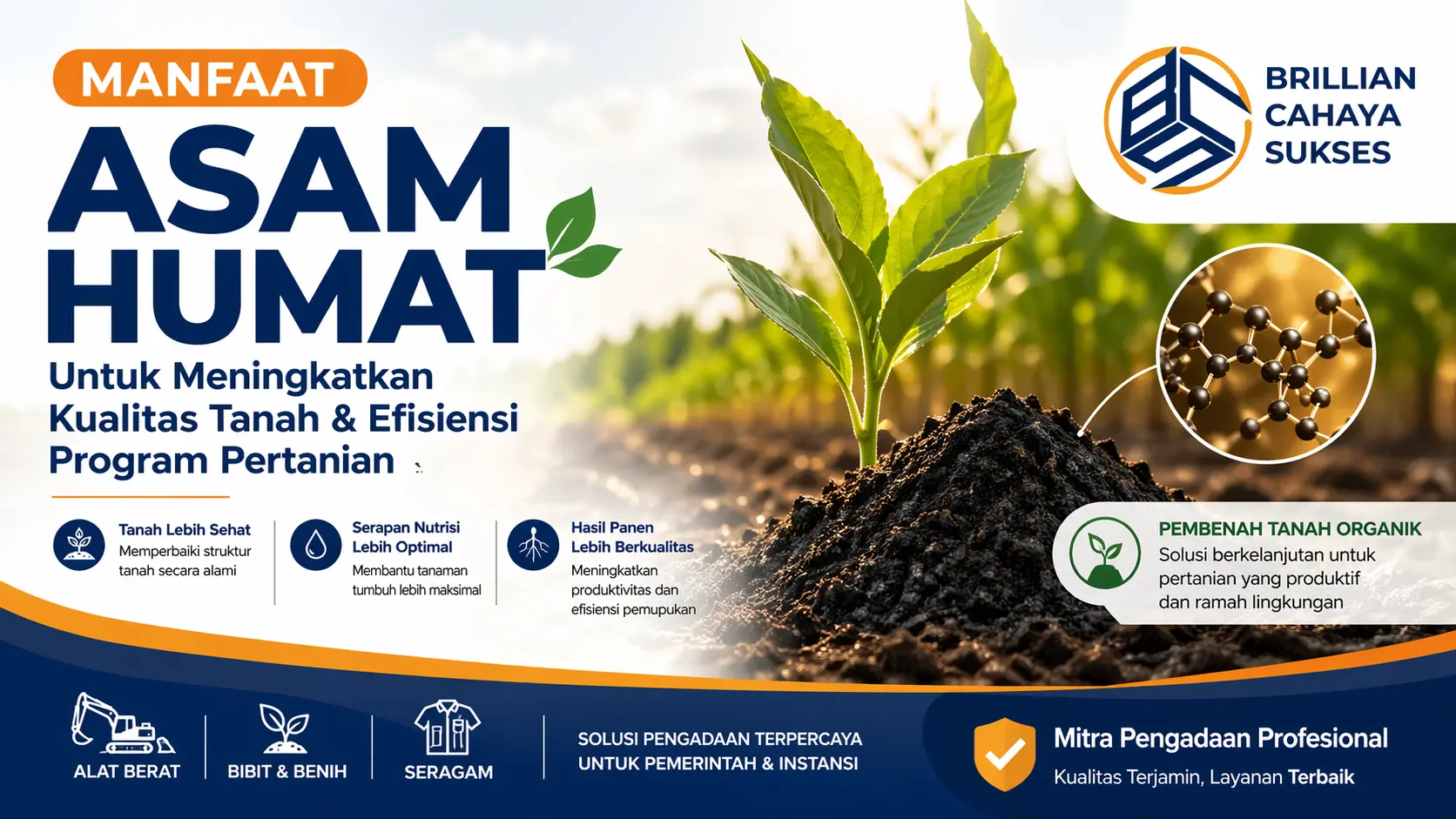 Manfaat asam humat untuk meningkatkan kesuburan tanah pertanian secara optimal