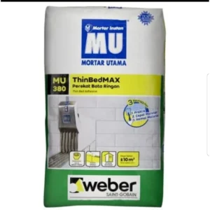 Pengikat bata ringan MU 380 ThinBedMax mortar utama untuk pemasangan hebel