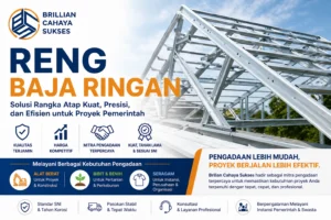 Reng baja ringan untuk rangka atap proyek pemerintah oleh Brilian Cahaya Sukses