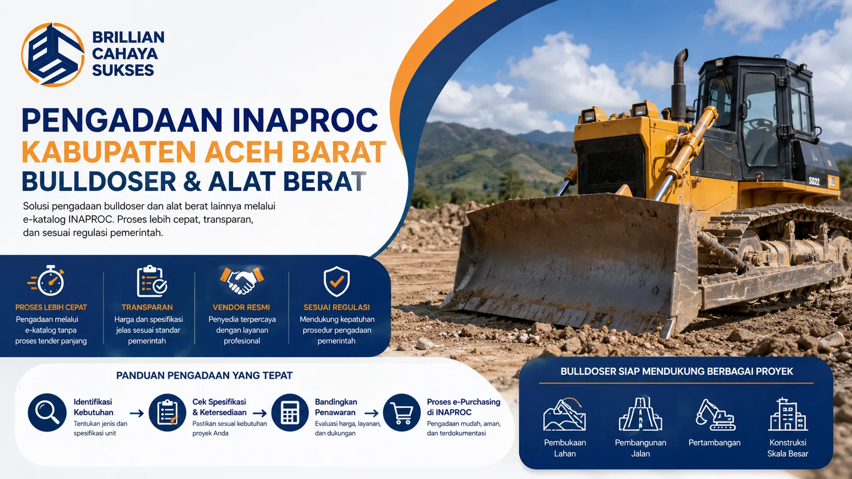 Pengadaan bulldozer dan alat berat