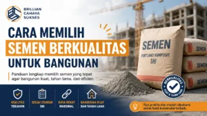 Cara Memilih Semen Berkualitas untuk bangunan kuat dan tahan lama