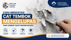 Cara mengatasi cat tembok mengelupas saat musim hujan dengan cat berkualitas