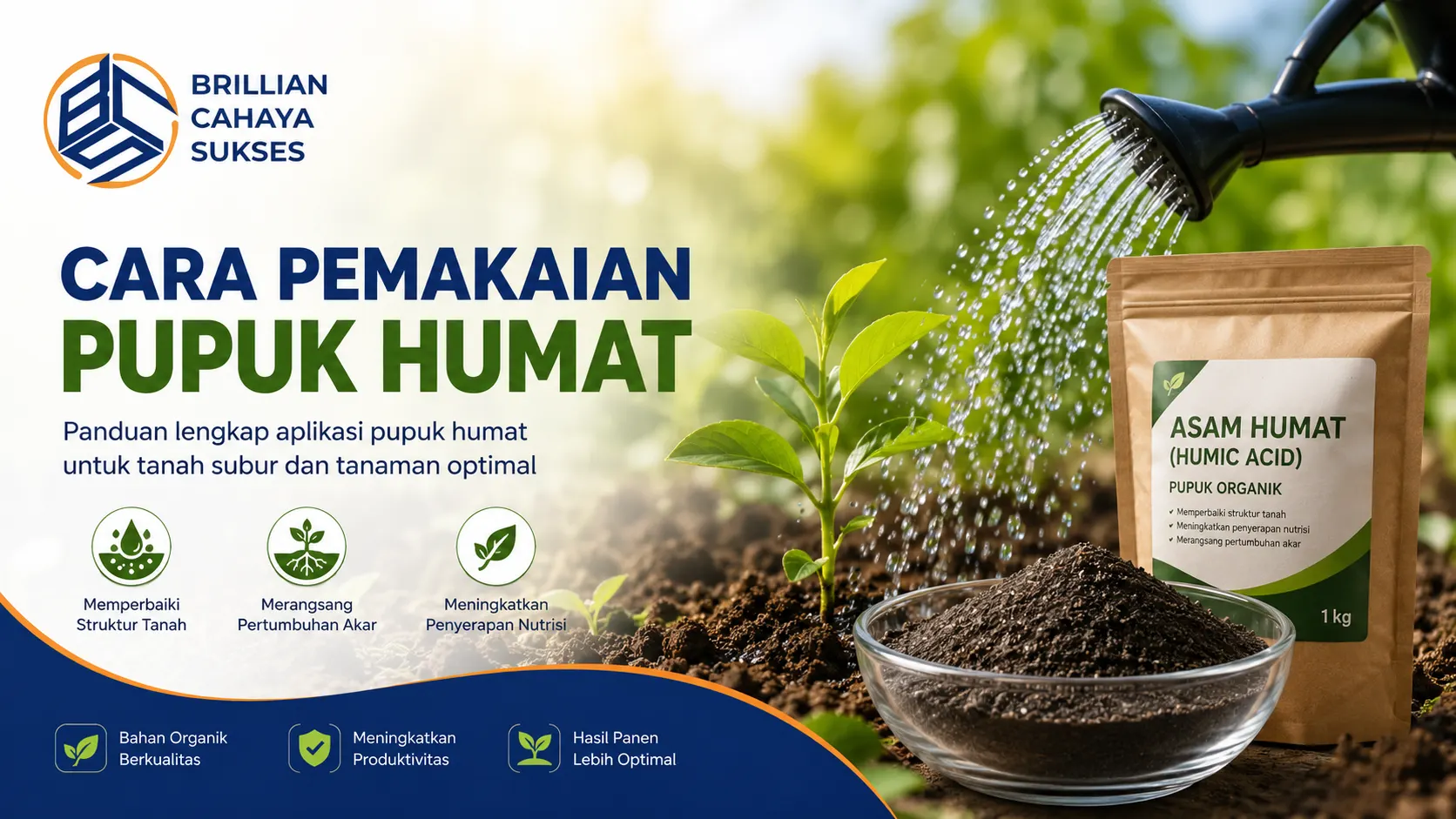 Cara pemakaian pupuk humat untuk membantu menyuburkan tanah dan meningkatkan pertumbuhan tanaman secara optimal