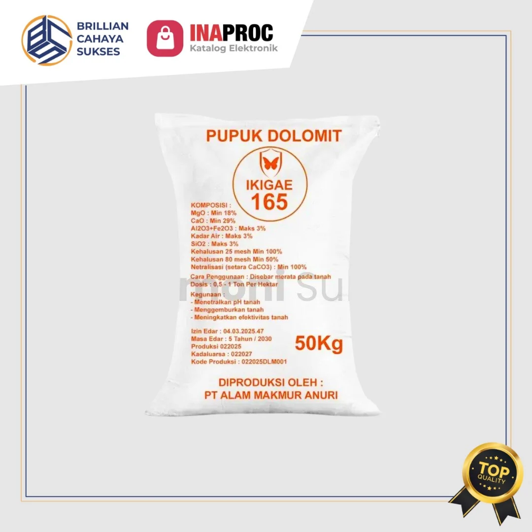 Pupuk dolomit 50 kg untuk daftar harga dolomit terbaru 2026 kebutuhan pertanian dan perkebunan