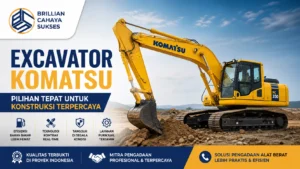Excavator Komatsu untuk konstruksi proyek terpercaya dengan efisiensi tinggi
