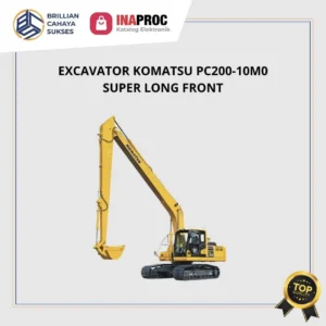 Excavator Komatsu PC200 super long front untuk pekerjaan konstruksi jangkauan panjang