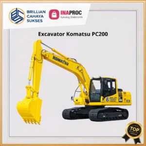 Excavator Komatsu PC200 untuk proyek konstruksi dengan performa tinggi