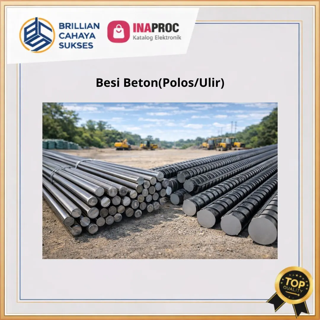 Besi beton polos dan ulir dari toko besi di Tangerang untuk kebutuhan proyek konstruksi